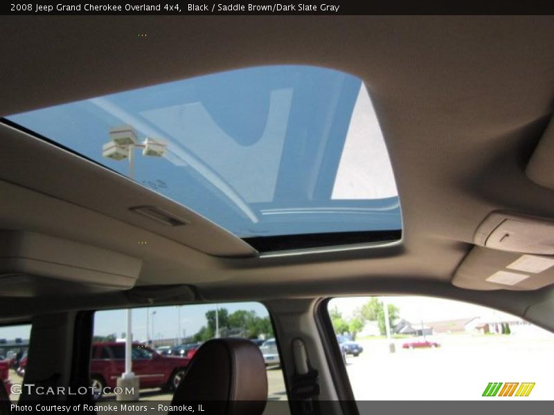 Black / Saddle Brown/Dark Slate Gray 2008 Jeep Grand Cherokee Overland 4x4
