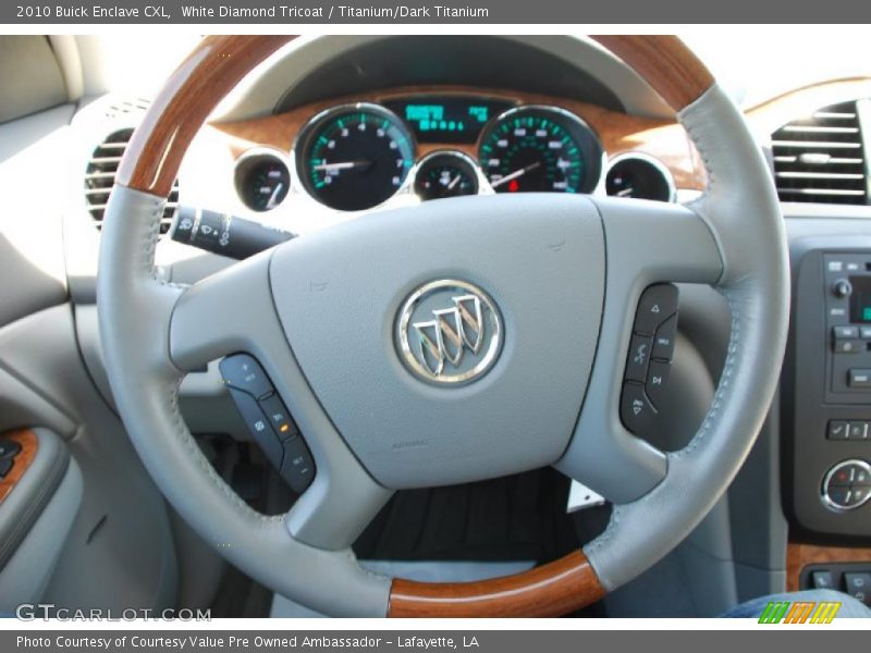 White Diamond Tricoat / Titanium/Dark Titanium 2010 Buick Enclave CXL