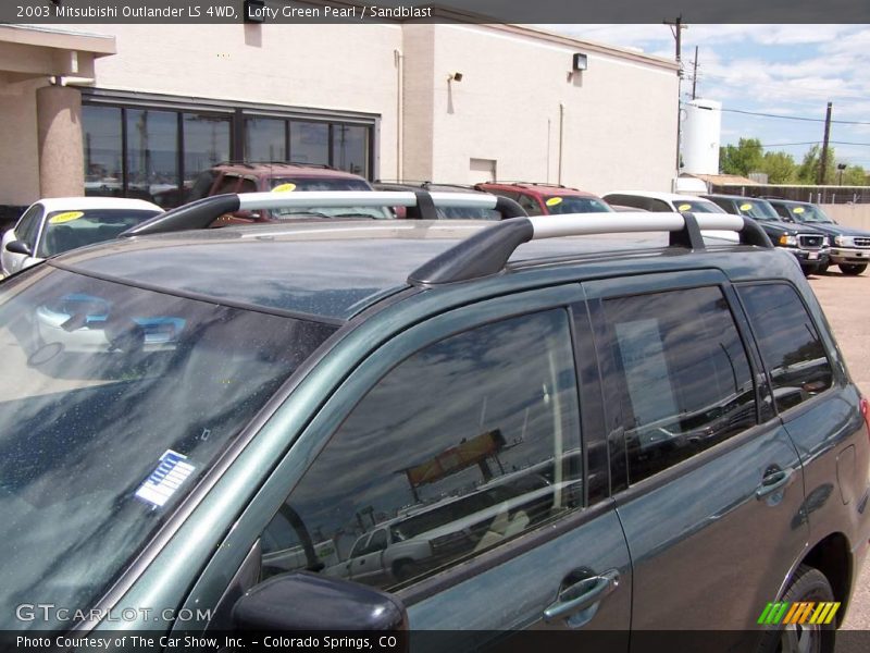 Lofty Green Pearl / Sandblast 2003 Mitsubishi Outlander LS 4WD