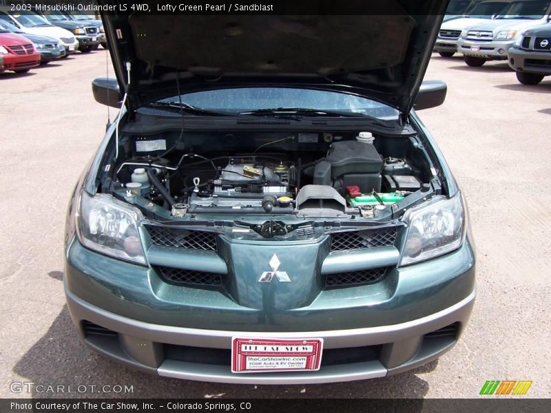 Lofty Green Pearl / Sandblast 2003 Mitsubishi Outlander LS 4WD