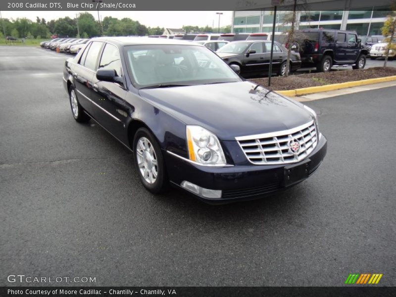 Blue Chip / Shale/Cocoa 2008 Cadillac DTS