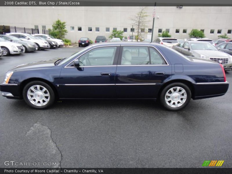 Blue Chip / Shale/Cocoa 2008 Cadillac DTS