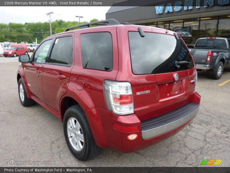 Vivid Red Metallic / Stone 2008 Mercury Mariner V6 4WD