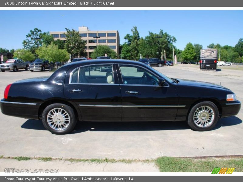 Black / Light Camel 2008 Lincoln Town Car Signature Limited