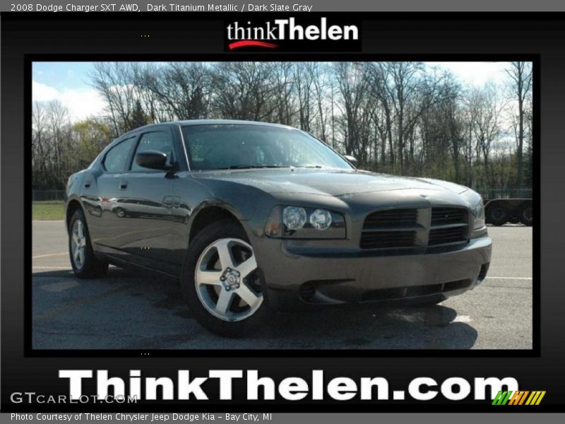 Dark Titanium Metallic / Dark Slate Gray 2008 Dodge Charger SXT AWD