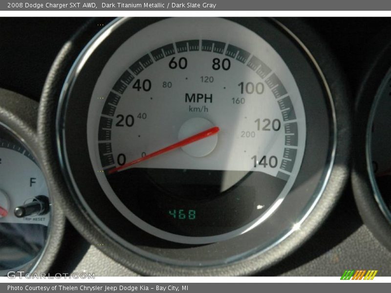 Dark Titanium Metallic / Dark Slate Gray 2008 Dodge Charger SXT AWD