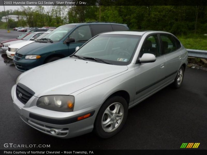 Silver Pewter / Gray 2003 Hyundai Elantra GLS Sedan