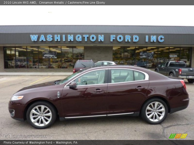 Cinnamon Metallic / Cashmere/Fine Line Ebony 2010 Lincoln MKS AWD