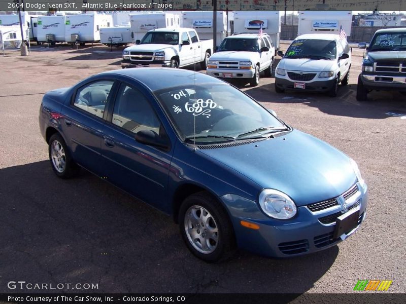 Atlantic Blue Pearlcoat / Taupe 2004 Dodge Neon SXT