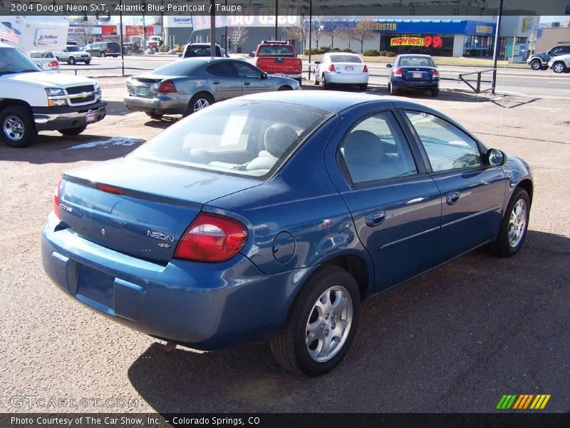 Atlantic Blue Pearlcoat / Taupe 2004 Dodge Neon SXT