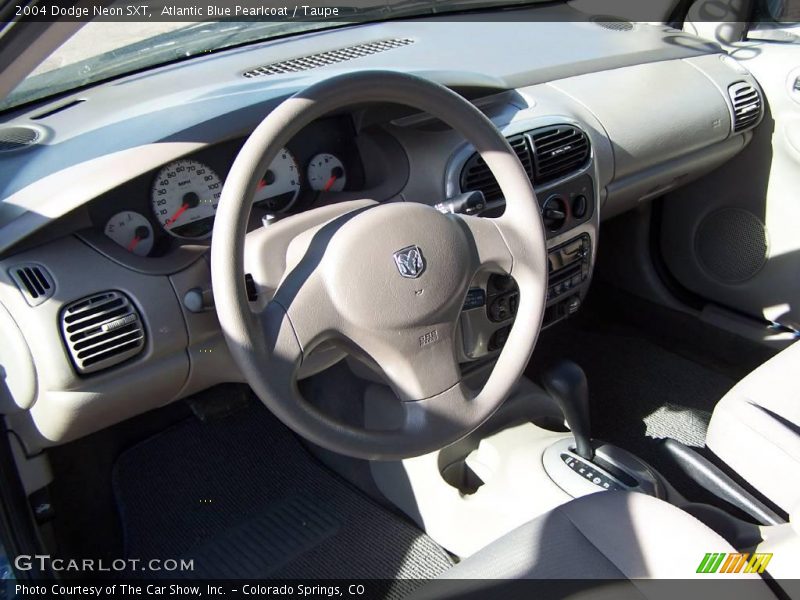 Atlantic Blue Pearlcoat / Taupe 2004 Dodge Neon SXT