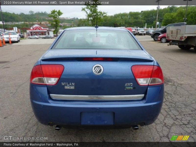 Sport Blue Metallic / Dark Charcoal 2010 Mercury Milan V6 Premier AWD