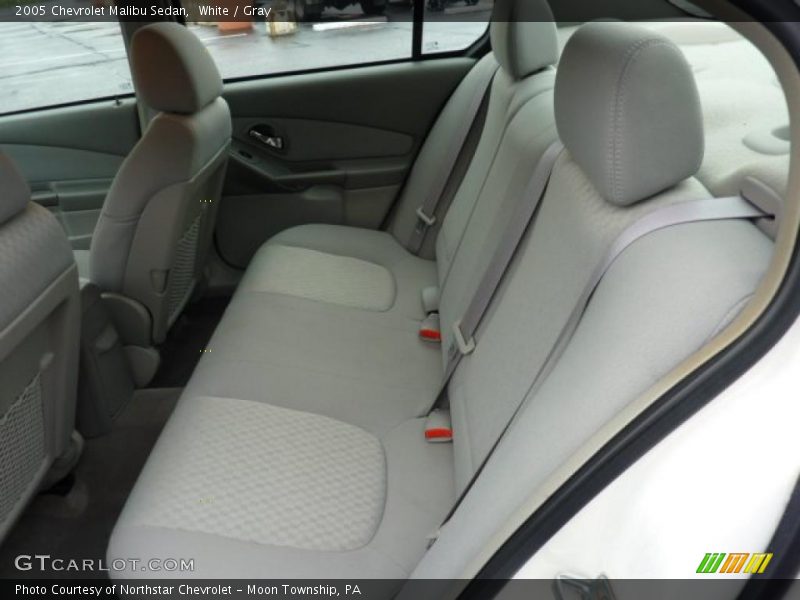 White / Gray 2005 Chevrolet Malibu Sedan