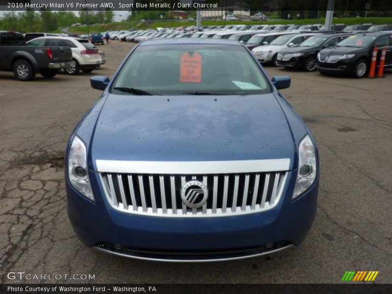 Sport Blue Metallic / Dark Charcoal 2010 Mercury Milan V6 Premier AWD