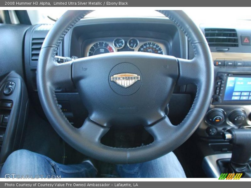 Limited Ultra Silver Metallic / Ebony Black 2008 Hummer H3 Alpha