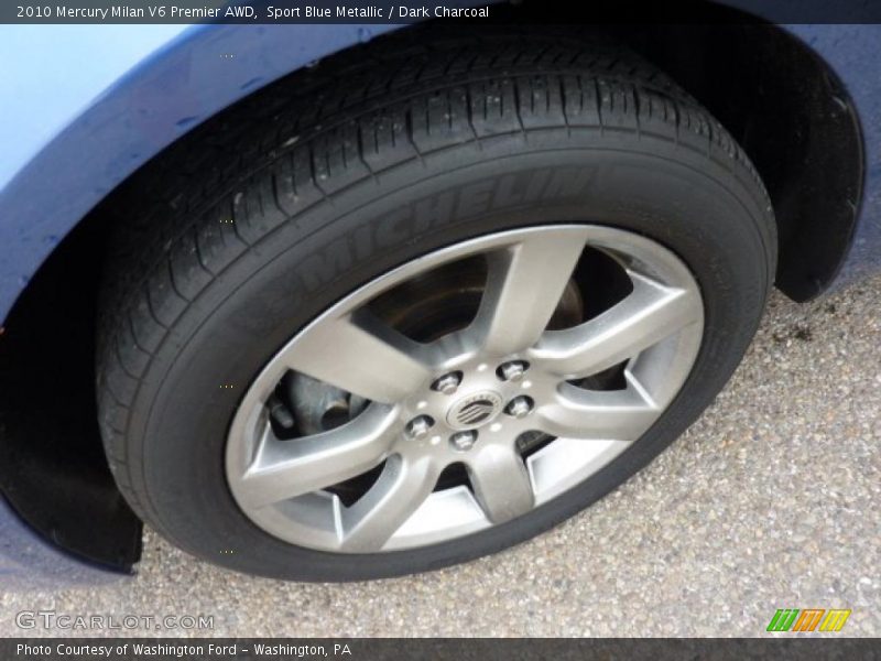 Sport Blue Metallic / Dark Charcoal 2010 Mercury Milan V6 Premier AWD