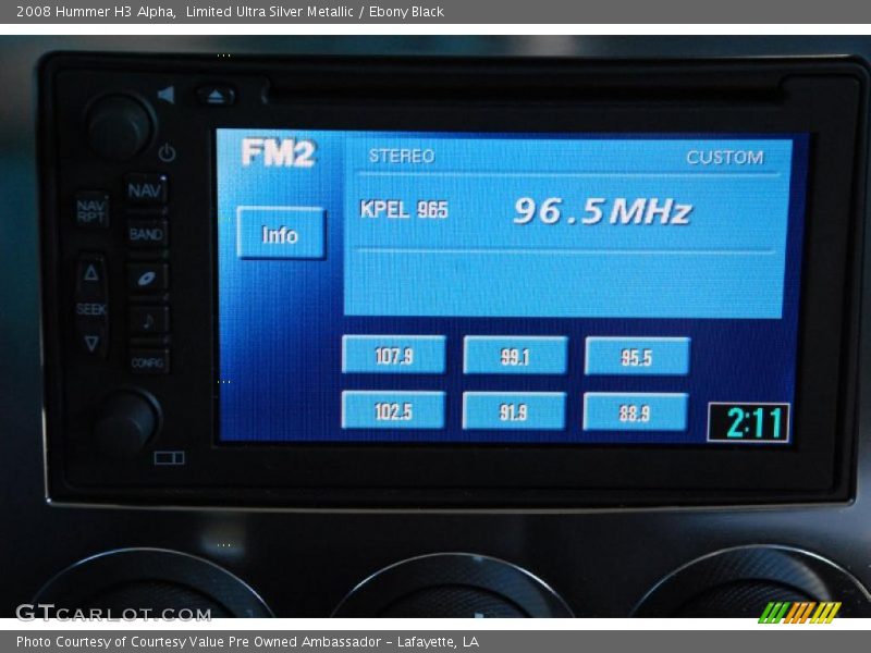 Limited Ultra Silver Metallic / Ebony Black 2008 Hummer H3 Alpha