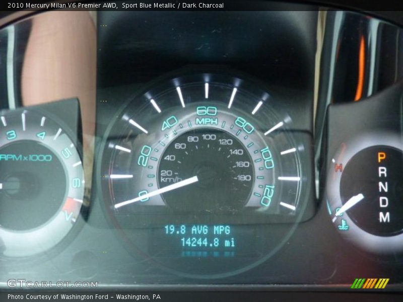 Sport Blue Metallic / Dark Charcoal 2010 Mercury Milan V6 Premier AWD