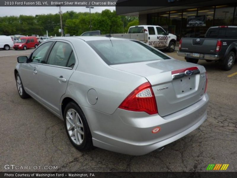 Brilliant Silver Metallic / Charcoal Black 2010 Ford Fusion SEL V6