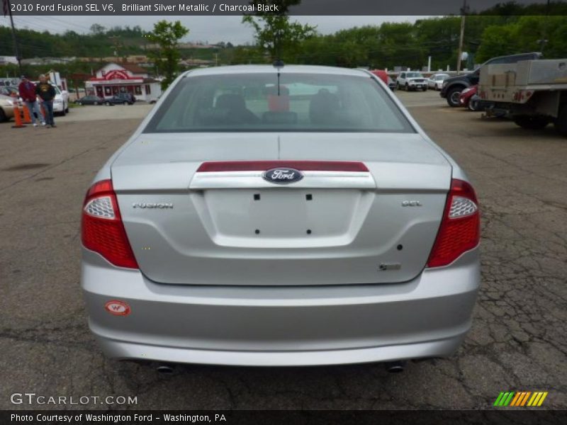 Brilliant Silver Metallic / Charcoal Black 2010 Ford Fusion SEL V6