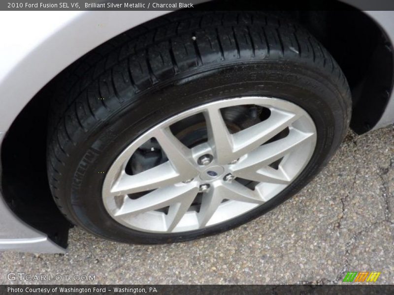 Brilliant Silver Metallic / Charcoal Black 2010 Ford Fusion SEL V6