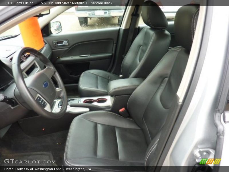 Brilliant Silver Metallic / Charcoal Black 2010 Ford Fusion SEL V6