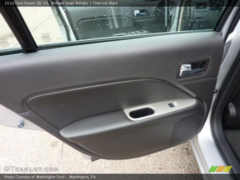 Brilliant Silver Metallic / Charcoal Black 2010 Ford Fusion SEL V6