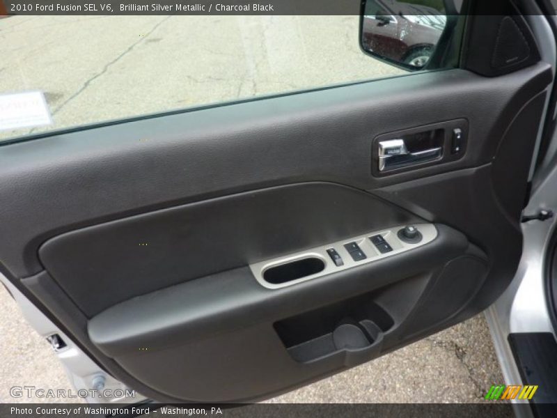 Brilliant Silver Metallic / Charcoal Black 2010 Ford Fusion SEL V6