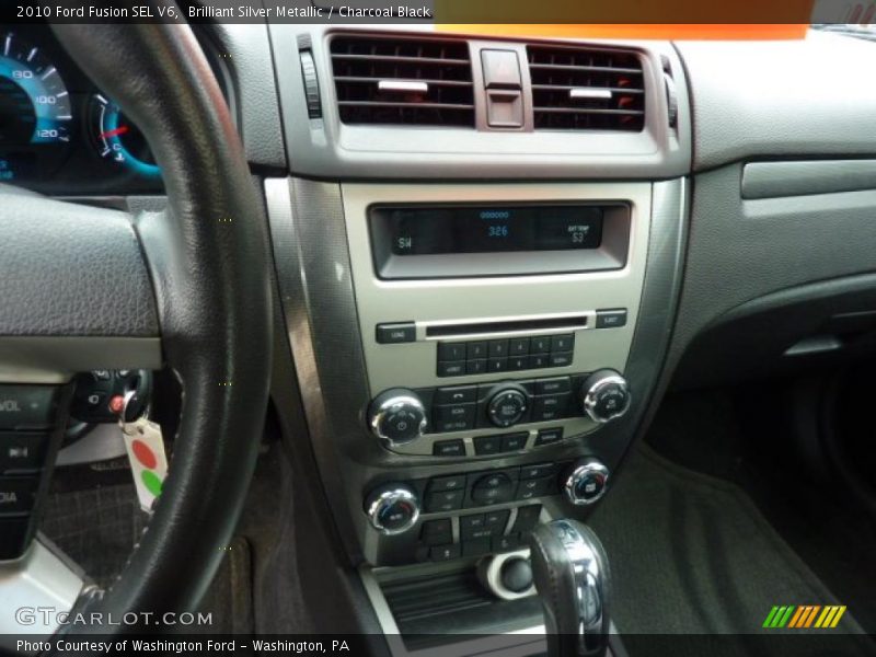 Brilliant Silver Metallic / Charcoal Black 2010 Ford Fusion SEL V6