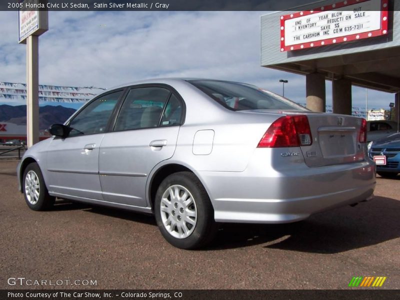 Satin Silver Metallic / Gray 2005 Honda Civic LX Sedan