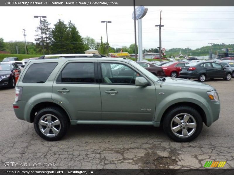 Moss Green / Greystone/Stone 2008 Mercury Mariner V6 Premier