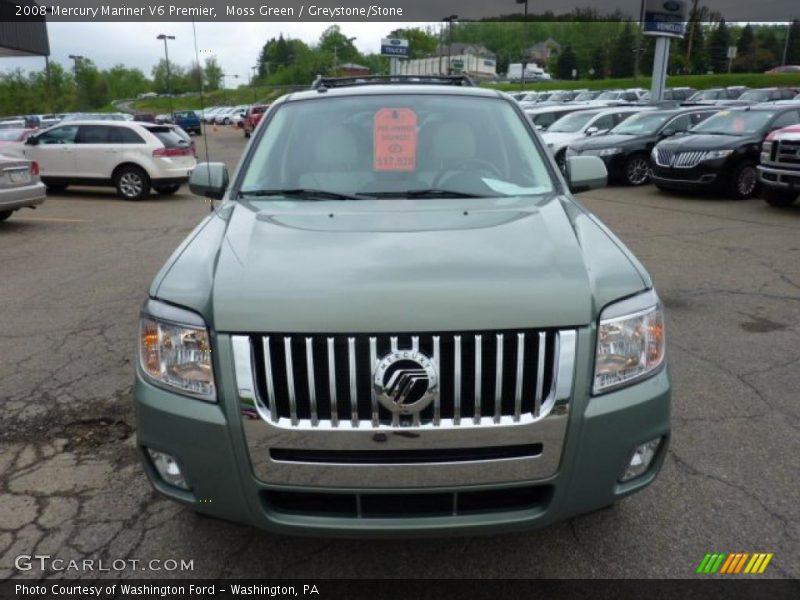 Moss Green / Greystone/Stone 2008 Mercury Mariner V6 Premier