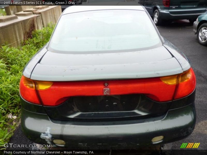 Green / Gray 2001 Saturn S Series SC1 Coupe