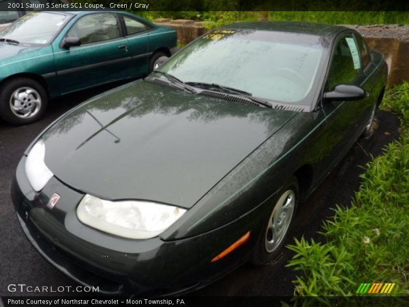 Green / Gray 2001 Saturn S Series SC1 Coupe