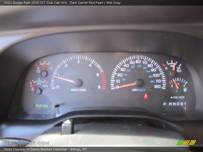 Dark Garnet Red Pearl / Mist Gray 2001 Dodge Ram 1500 SLT Club Cab 4x4
