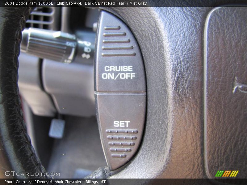 Dark Garnet Red Pearl / Mist Gray 2001 Dodge Ram 1500 SLT Club Cab 4x4