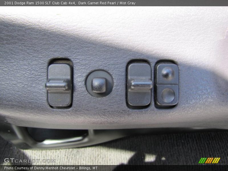 Dark Garnet Red Pearl / Mist Gray 2001 Dodge Ram 1500 SLT Club Cab 4x4