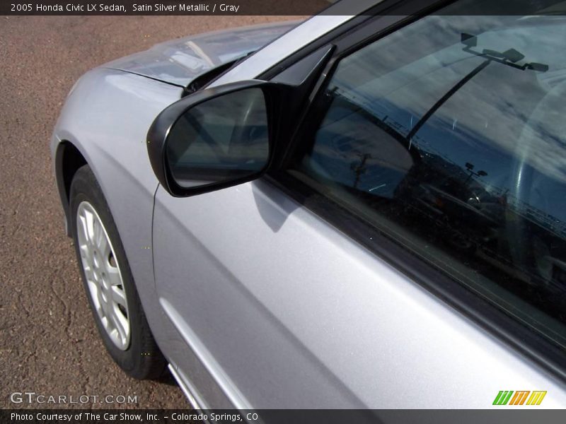 Satin Silver Metallic / Gray 2005 Honda Civic LX Sedan