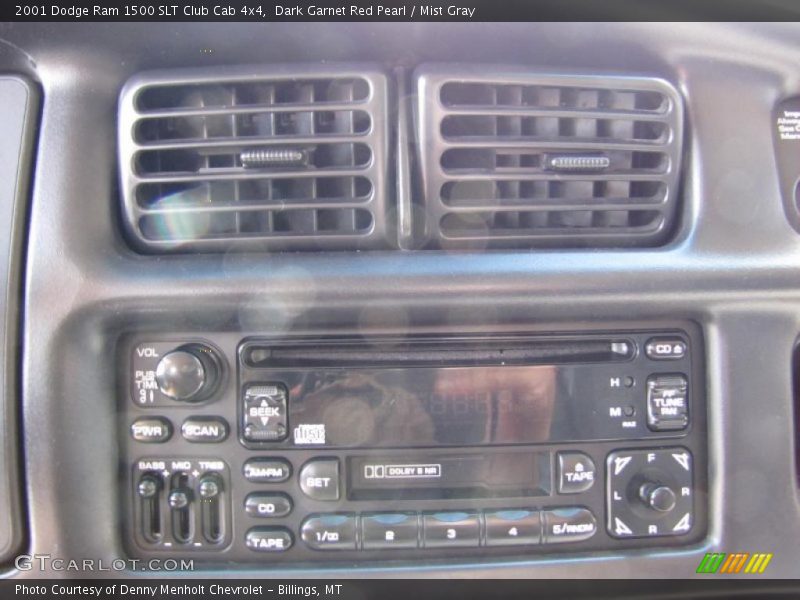 Dark Garnet Red Pearl / Mist Gray 2001 Dodge Ram 1500 SLT Club Cab 4x4