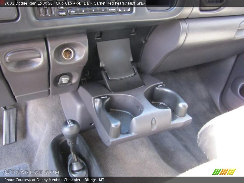 Dark Garnet Red Pearl / Mist Gray 2001 Dodge Ram 1500 SLT Club Cab 4x4