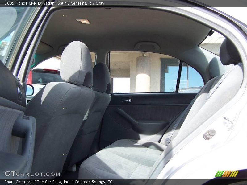 Satin Silver Metallic / Gray 2005 Honda Civic LX Sedan