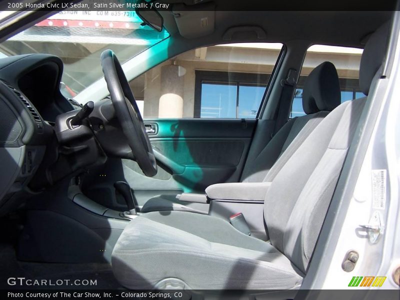Satin Silver Metallic / Gray 2005 Honda Civic LX Sedan