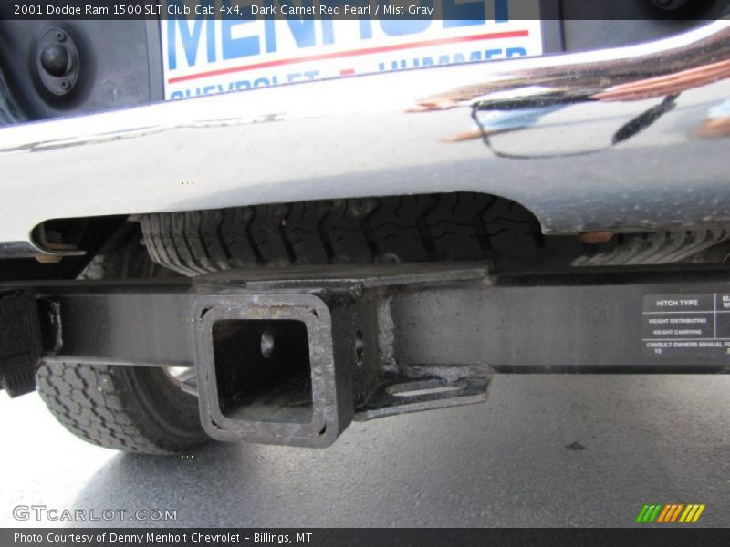 Dark Garnet Red Pearl / Mist Gray 2001 Dodge Ram 1500 SLT Club Cab 4x4
