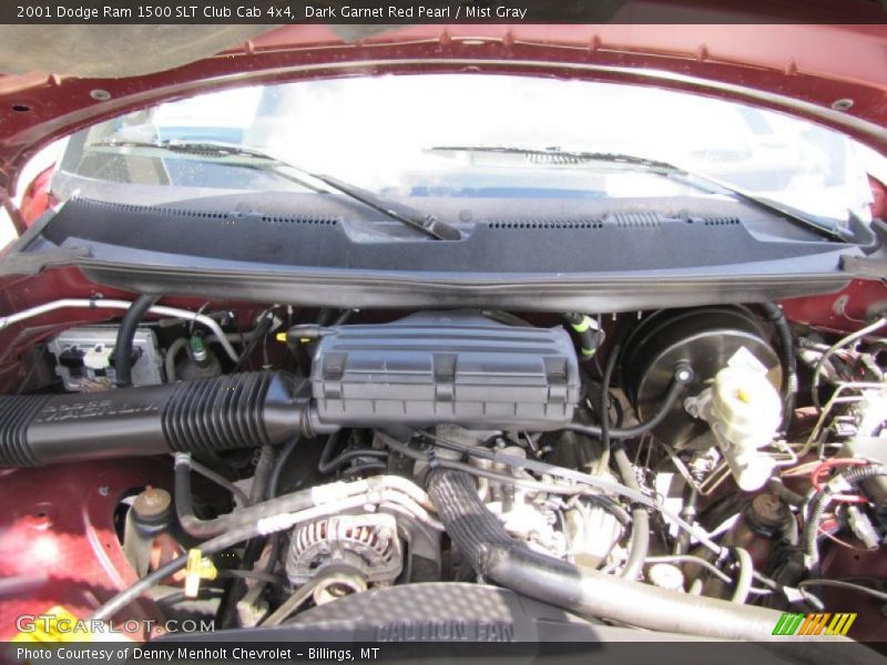 Dark Garnet Red Pearl / Mist Gray 2001 Dodge Ram 1500 SLT Club Cab 4x4