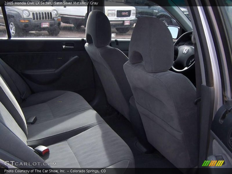 Satin Silver Metallic / Gray 2005 Honda Civic LX Sedan