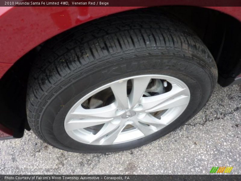 Venetian Red / Beige 2010 Hyundai Santa Fe Limited 4WD
