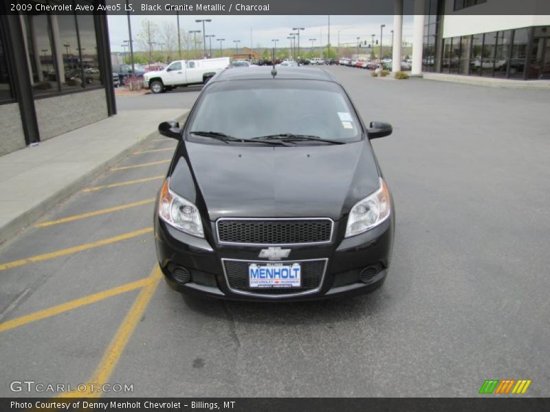 Black Granite Metallic / Charcoal 2009 Chevrolet Aveo Aveo5 LS