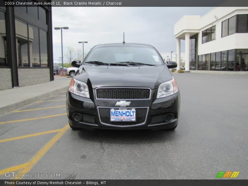 Black Granite Metallic / Charcoal 2009 Chevrolet Aveo Aveo5 LS