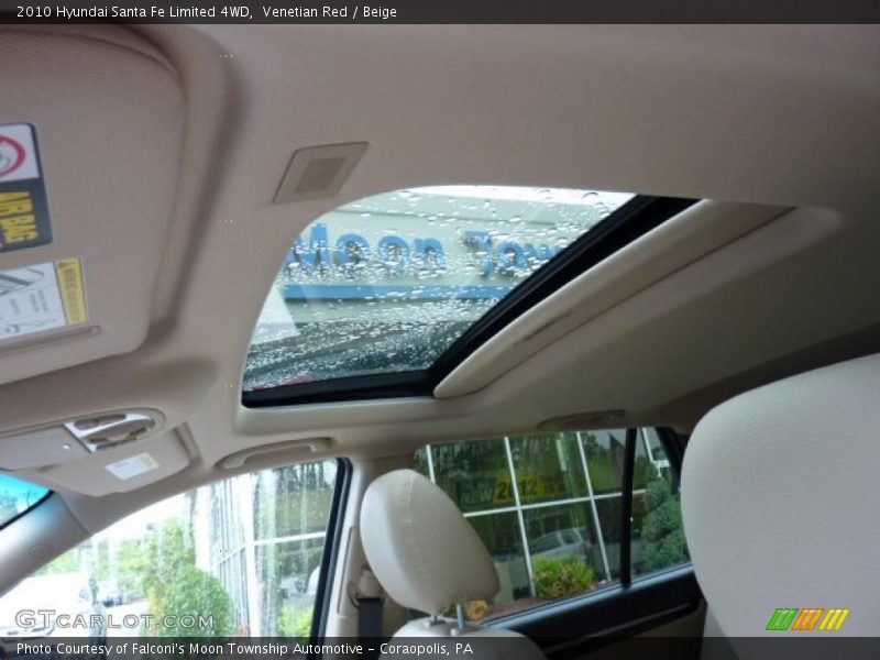 Venetian Red / Beige 2010 Hyundai Santa Fe Limited 4WD
