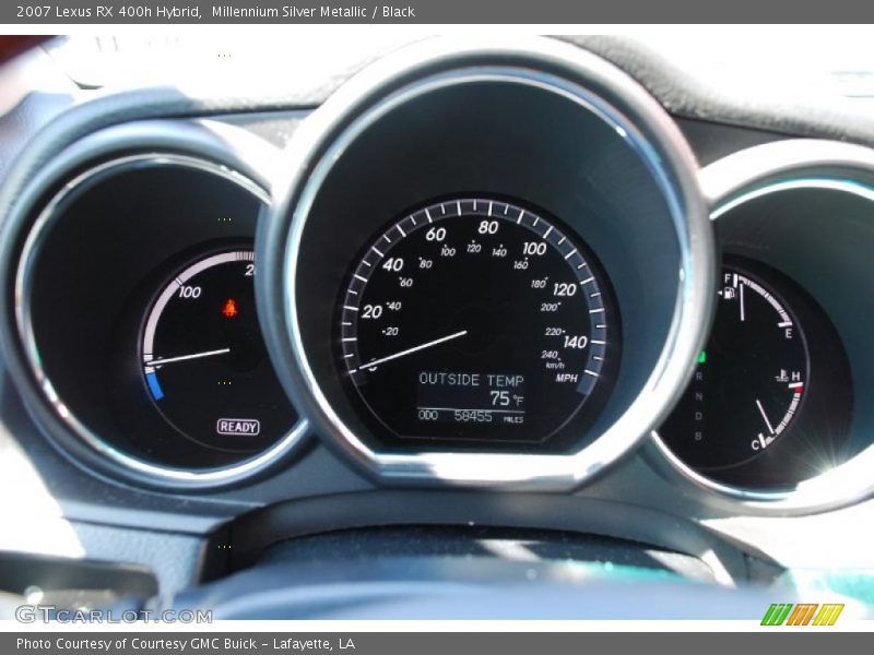 Millennium Silver Metallic / Black 2007 Lexus RX 400h Hybrid